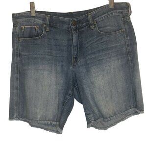 J. Crew Blue Denim Cut Off Jeans Shorts Womens Size 28